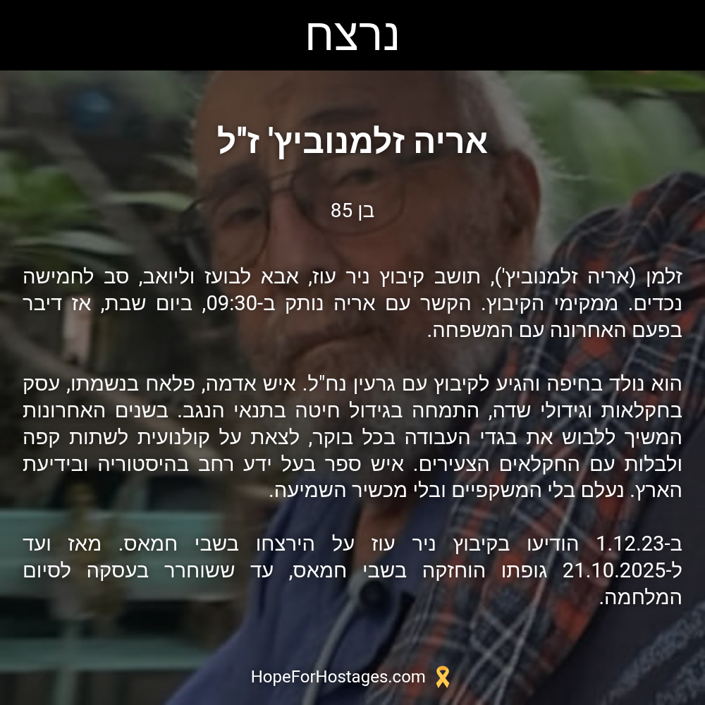 אריה זלמנוביץ' ז