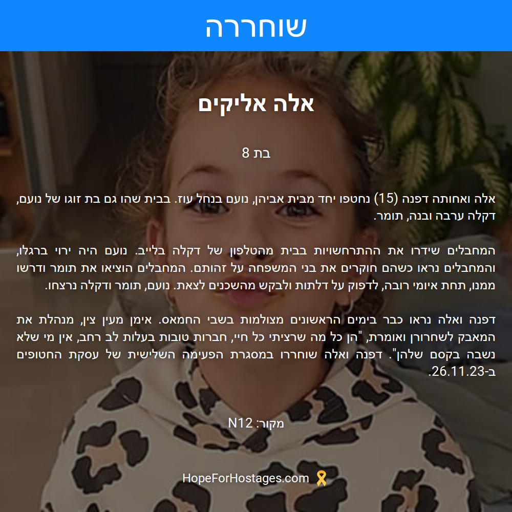 אלה אליקים