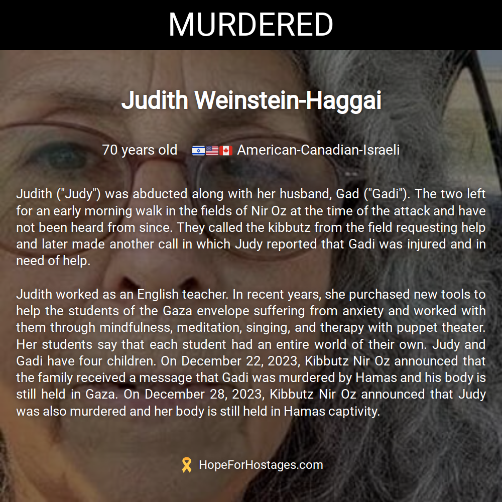 Judith Weinstein-Haggai