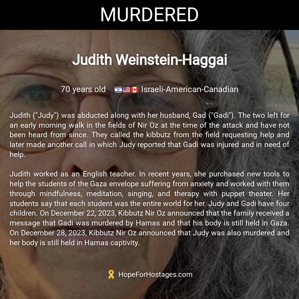 Judith Weinstein-Haggai