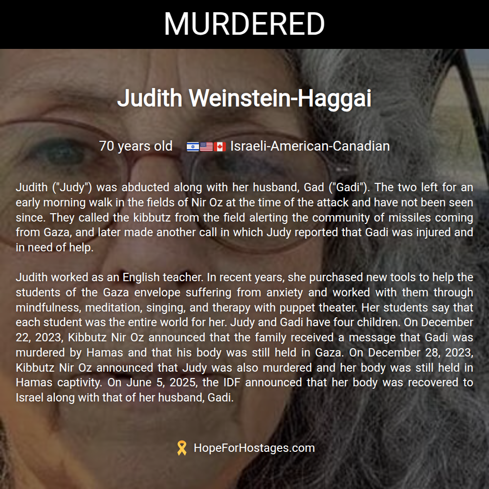 Judith Weinstein-Haggai
