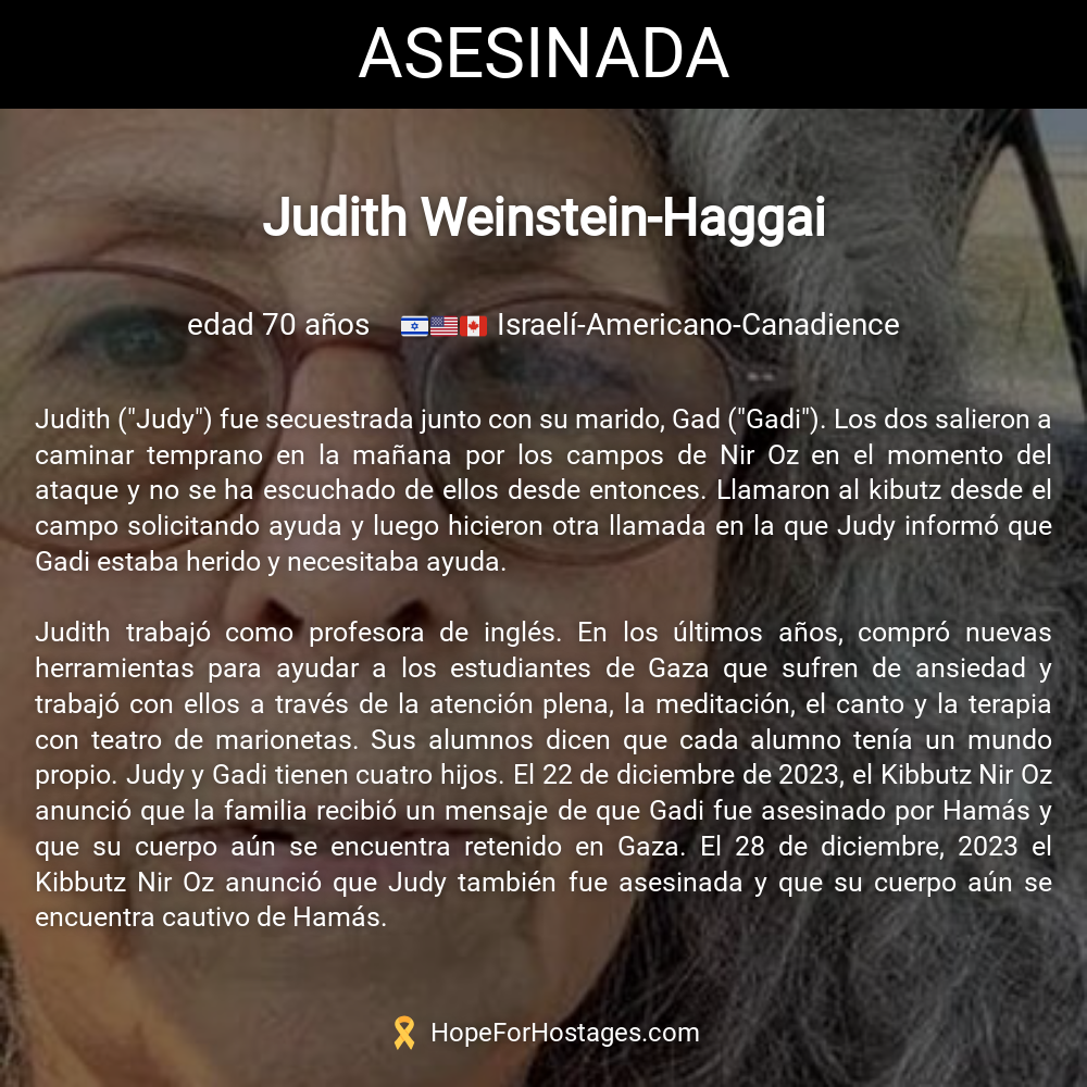 Judith Weinstein-Haggai