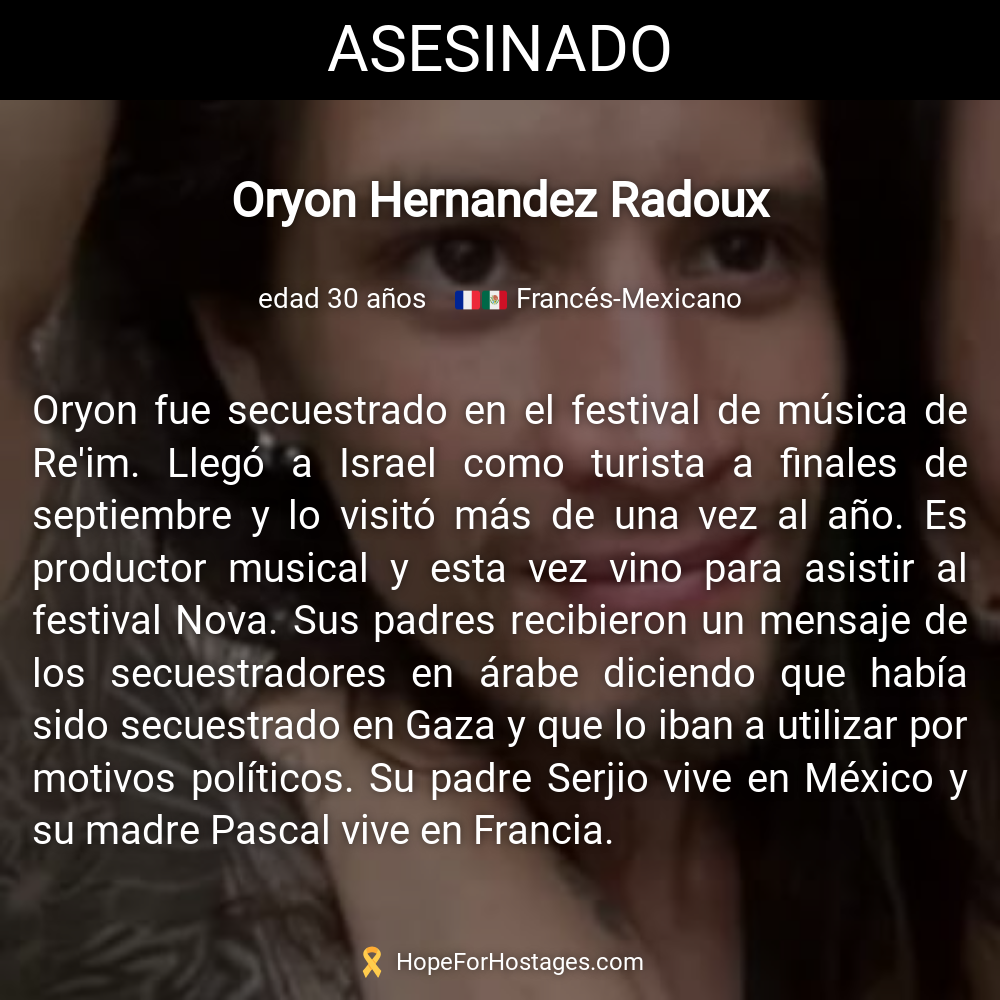 Oryon Hernandez Radoux